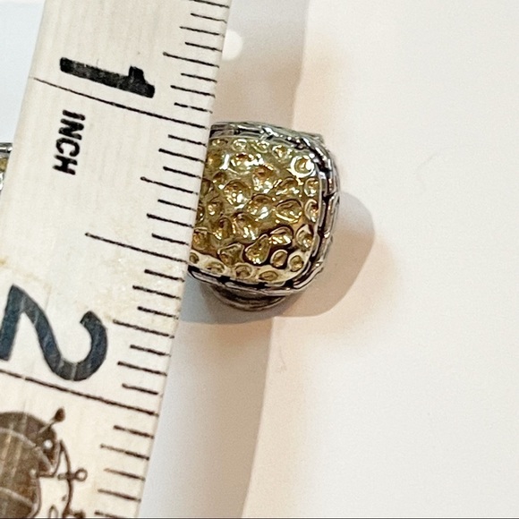 Vintage Gold/Silver Tone Clip On Earrings - Picture 5 of 6